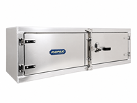 Boîte à outils latérale pour camion en aluminium robuste avec serrure 60 x 18 x 18 pouces - Coffre de rangement pour camionnette tout-terrain/remorque étanche