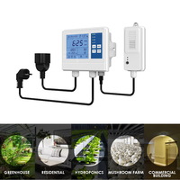 Système hydroponique champignon contrôleur CO2 avec contrôleur de température et d'humidité ventilateur d'extraction et humidificateur