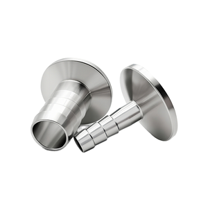 Conector de manguera de vacío de acero inoxidable, accesorios para tuberías de aire de baja presión, junta de goma KF16-50, abrazadera 16, mandril 25, brida 40 - Product Image 1