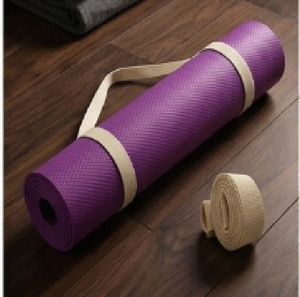 Tapis de yoga sportif en EVA de 4 mm, durable, imperméable, pour la maison, la salle de sport, le Pilates, les étirements, l'entraînement d'équilibre, avec absorption des chocs - Product Image 3