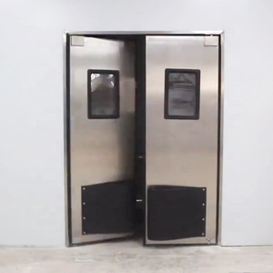 Porta <span class=keywords><strong>a</strong></span> Battente <span class=keywords><strong>a</strong></span> Doppia <span class=keywords><strong>Anta</strong></span> in Acciaio Inox per Cucine Industriali, Modello 2022, Vendita Calda - Product Image 1