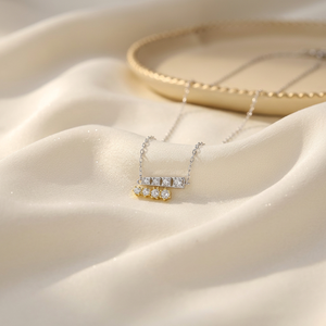 Collar de Oro Sólido de 18K con Colgante de Diamante Natural, Estilo Elegante, Venta al por Mayor de Joyería Fina, Regalo para Mujer - Product Image 5