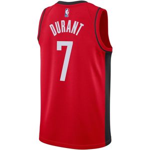 Houston Rockets Kevin Durant 7 Red Icon Edition - Camiseta juvenil Swingman que absorbe la humedad, ropa de baloncesto con cuello en V - Product Image 3