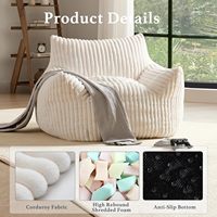 Fauteuil sac confortable et durable pour la relaxation, la méditation et le repos en intérieur et en extérieur