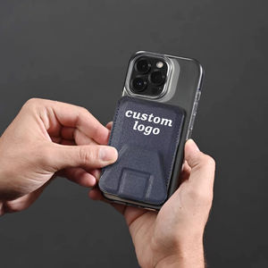 Accessorio per cellulare magnetico personalizzato con clip per carta d'identità in pelle sintetica adatto per portafogli magnetici di <span class=keywords><strong>iPhone</strong></span> 16 15 <span class=keywords><strong>14</strong></span> Pro Max - Product Image 3