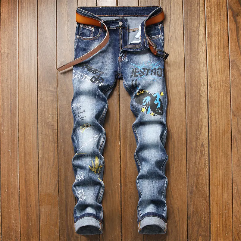 AIPA Oem New Arrival Wholesale Turkey American Style Straight Jean Homme Straight Denim Jeans Pant Trousers Men