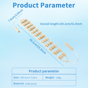 나무 마사지 롤러 손실 체중 전신 이완 나무 치료 마사지 도구 - Product Image 3