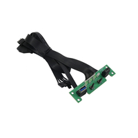 Caja de PC Cable de extensión montado en panel frontal USB 3,0 USB 3,1 Placa de circuito de impresión HDD LED Interruptor de alimentación
