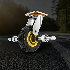 Chariot à plateforme pliable en acier, chariot à main robuste à plateau plat avec roulettes pivotantes, chariot pliable 800 lb pour garage, bureau - Product Image 2