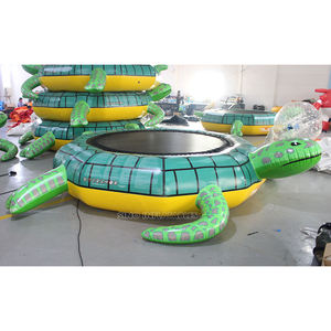 3 mètres de diamètre. Grand trampoline aquatique gonflable en forme de tortue pour enfants et adultes, fabriqué en matériau résistant de l'usine Sino Inflatables - Product Image 4