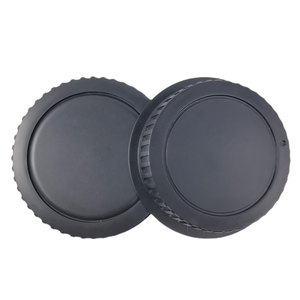 Couvercle de boîtier et kit de capuchon d'objectif arrière approprié pour <span class=keywords><strong>Canon</strong></span> EOS Rebel T8i SL1 SL2 SL3 5D Mark II III IV <span class=keywords><strong>6D</strong></span> 7D et plus <span class=keywords><strong>Canon</strong></span> DSLR - Product Image 1