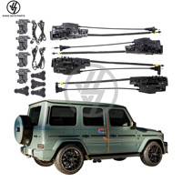 Kit de porte à fermeture assistée électrique en fibre de carbone sèche brillante tissée sergé, pour mise en place/après-vente, Mercedes-Benz Classe G