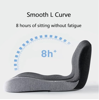 Coussin orthopédique pour siège, coussin ergonomique en mousse à mémoire de forme en forme de L, soutien lombaire, soulagement de la douleur au coccyx pour chaise de bureau, voiture