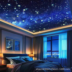 Pırıltı LED <span class=keywords><strong>Fiber</strong></span> optik yıldız tavan paneli açık dış oturma odası kullanımı için uzaktan kumanda renk değişimi Starlight - Product Image 6