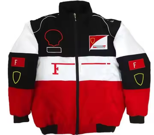 Giacca da squadra con Logo ricamato personalizzato in cotone imbottita Bomber F1 giacca a motore Vintage <span class=keywords><strong>Jack</strong></span> Daniels Racing Jacket - Product Image 3