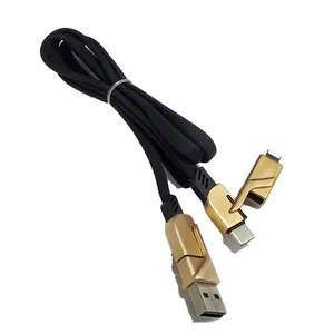 Chất Lượng Cao Giá Tốt Loại C Cáp Dữ Liệu Sạc Nhanh 4 Trong 1 Cáp USB