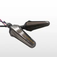 Çin üretimi serin flaş flama iki renk koşu led sinyal lambası göstergeleri işık evrensel motosiklet