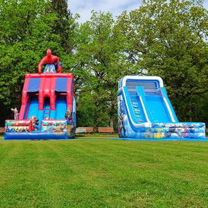 Tobogán inflable comercial al aire libre personalizado <span class=keywords><strong>de</strong></span> fábrica Castle <span class=keywords><strong>Spiderman</strong></span> Frozen Dry Slide Games Tobogán inflable gigante para niños - Product Image 2