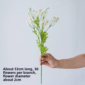 30 Têtes de Fleurs Artificielles de Camomille, Petites, Imprimées, pour Décoration Maison et Mariage, Style <span class=keywords><strong>Forêt</strong></span> - Product Image 3