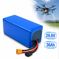 Baterai Lithium Energi Tinggi 29.6V 36Ah 8S 350Wh/kg untuk UAV Pertanian Cina, Pesawat RC, dan Motor UAV