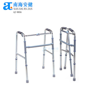 Déambulateur en aluminium pliable à un bouton économique et bon marché, aides à la marche, Andador AJ-903A - Product Image 5