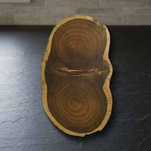 Planche à découper carrée en bois massif, antidérapante, durable, compatible lave-vaisselle, design à grain naturel - Product Image 4