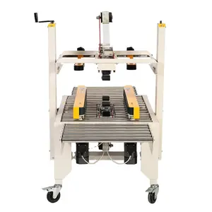 semi automatic adhesive tape milk taper sealer box carton sealing machine