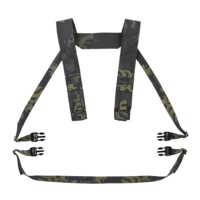 Harnais tactique universel en forme de H avec sangle de taille pour porte-équipement de poitrine compatible avec les séries MK3, MK4, MK5, D3, MU