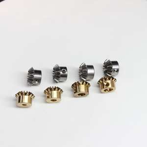 Kondisi Baru 0.5M 20 Gigi Lubang 2mm Roda Gigi Miring Lurus Kecil dengan Bahan Kuningan Tembaga - Product Image 2