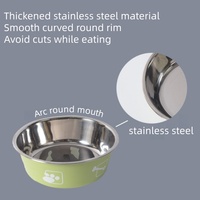 Accessoires pour chiens de compagnie, vente en gros, gamelles de luxe écologiques en acier inoxydable, bols pour nourriture et eau pour chiens, design cartoon