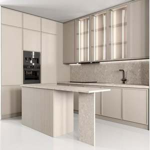 ตู้ครัวสุดหรูเฟอร์นิเจอร์ไม้เนื้อแข็งคลาสสิกสำหรับปรับแต่ง - Product Image 2