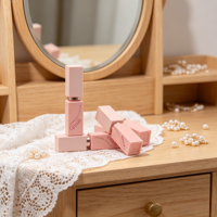 Tube de brillant à lèvres en verre en gros avec applicateur pinceau pour emballage cosmétique, flacons à lèvres vides rechargeables