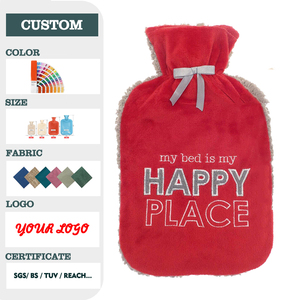 Bolsa de Agua Caliente de Goma para Uso Doméstico, con Funda de Felpa para Calentar las Manos, Venta al Por Mayor del Fabricante - Product Image 2