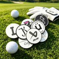 Marcador de Pelotas de Golf Personalizado de Metal Eléctrico para Mujer con Clip para Gorra, Lector de Color Verde, Personalizable, Venta al por Mayor