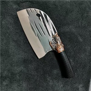 Longquan cleaver, household chopping <b>knife</b>, chef's <b>knife</b>, <b>bone</b>-chopping <b>knife</b>, chef's <b>knife</b>, forged dragon pattern slicing - Product Image 1