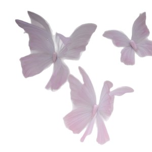 Vente en gros, promotion : Fleurs artificielles en organza double couche, motif ange et papillon, pour décoration de mariage et arrangements floraux hauts pour événements - Product Image 6