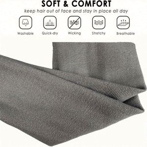 Diadema Deportiva Elástica de Color Sólido con Logotipo Personalizado de 6*22 cm, Bandas para el Cabello para Yoga y Gimnasio, Antideslizantes, Deportivas - Product Image 4