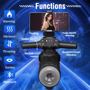 <span class=keywords><strong>Masturbador</strong></span> <span class=keywords><strong>Masculino</strong></span> Eléctrico Telescópico con Vibración y Succión, con Calefacción, Bluetooth y Rotación, Tipo Copa de Avión para Motocicleta - Product Image 1