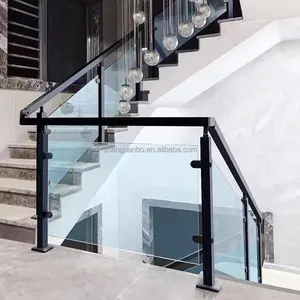 GB neueste Edelstahl Kunden spezifische Glas balustrade Handlauf Seiten halterungen Glas geländer pfosten