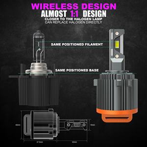 Ampoules de phare LED X-7SEVEN Super Hot H15 GT7 Hi/Lo Beam avec ventilateur et pilote intégré 6000K Blanc H15 Ampoules LED pour voitures - Product Image 6