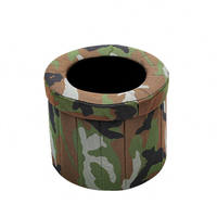 Kit portable de grande taille pour voiture, toilettes portables en plastique pour le camping en plein air, toilettes d'urgence pour adultes, toilettes portables pour adultes, toilettes pliables dissimulées