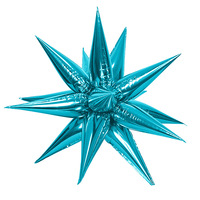 Ballon en aluminium de 26 pouces pour la remise des diplômes, étoile éclatante, cône, goutte d'eau, hexagramme pointu 4D, boule en forme d'oursin, décoration