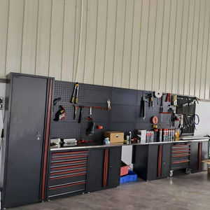 उपकरण छाती मॉड्यूलर गैरेज भंडारण प्रणाली मोबाइल उपकरण ट्रॉली भारी शुल्क कोल्ड रोल्ड स्टील 500 किलोग्राम भार क्षमता ओएम संयोजन - Product Image 2