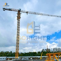 Grue à tour sans flèche GOHIGHER, robuste, Qtz 160 6516 10T, avec moteur et boîte de vitesses, longueur de flèche de 70 m