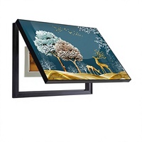 Cache-boîtier de compteur électrique en plastique durable 40x30cm, décoratif, type toile, pour masquer les appareils électriques, décoration murale, artisanat
