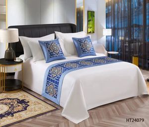 Sanhoo bông tấm trắng đồng bằng <span class=keywords><strong>Comforter</strong></span> Bộ giường RUNNERS và đệm nhà khách sạn - Product Image 6