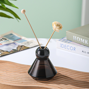 Cao xuất hiện mức độ đồng hồ cát sậy khuếch tán chai hình nón dày đáy chai hương liệu - Product Image 6