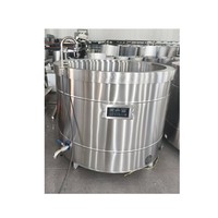 Marmite de cuisson commerciale à gaz grande capacité en acier inoxydable 304 avec robinet de vidange pour cuisine de restaurant