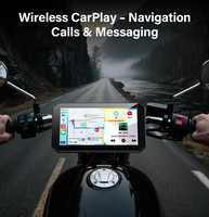 Caméra de tableau de bord pour moto Aoocci BX BSD Radar IPS, écran étanche, double enregistreur DVR HD 1080P WDR pour la conduite par tous les temps