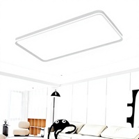 Plafonnier LED protecteur pour les yeux, salon, grand hall, chambre à coucher, minimaliste, lumière tricolore, Ra 95, ultra-lumineux